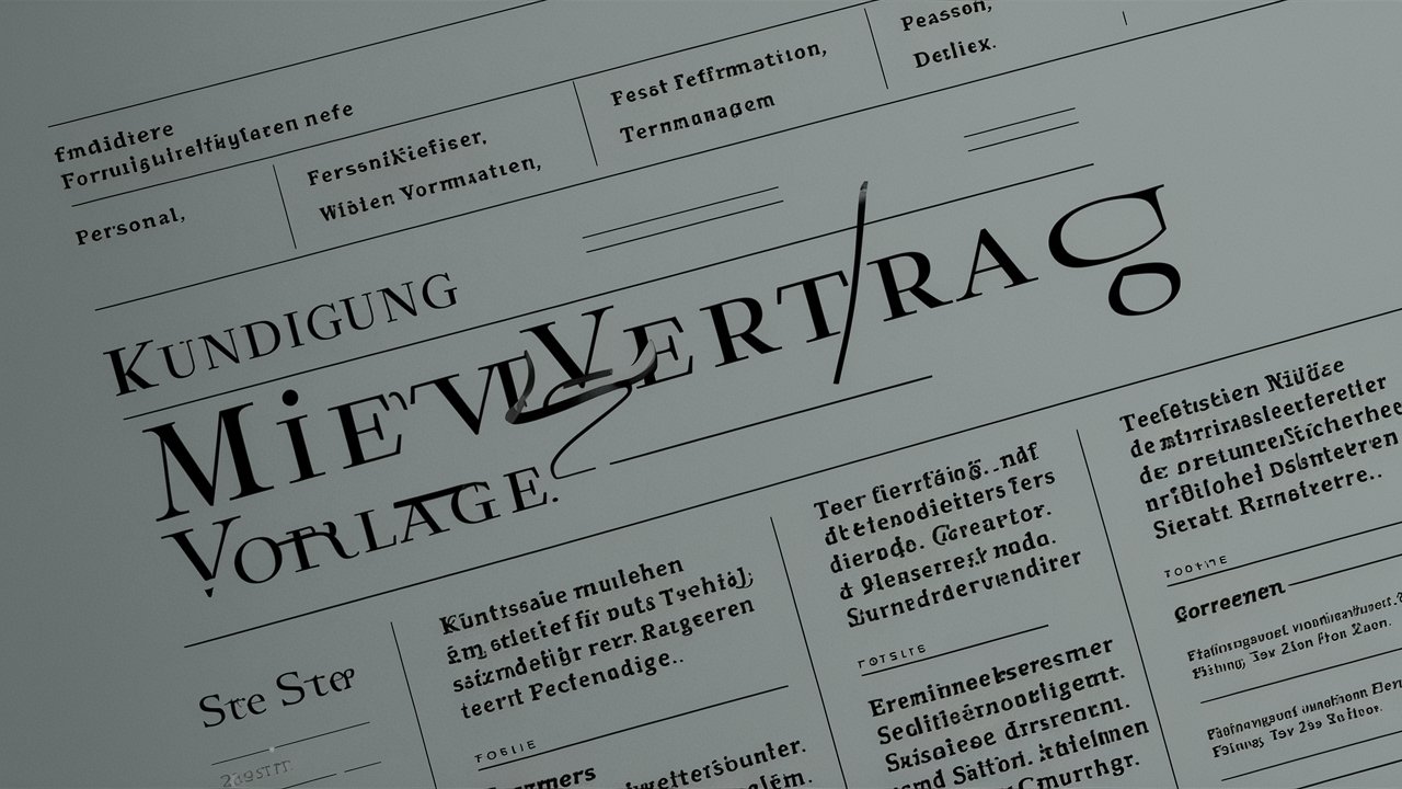 kündigung mietvertrag vorlage