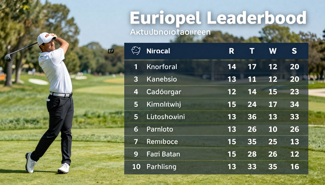 golf europatouren leaderboard